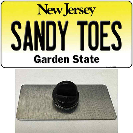 Sandy Toes New Jersey Novelty Metal Hat Pin