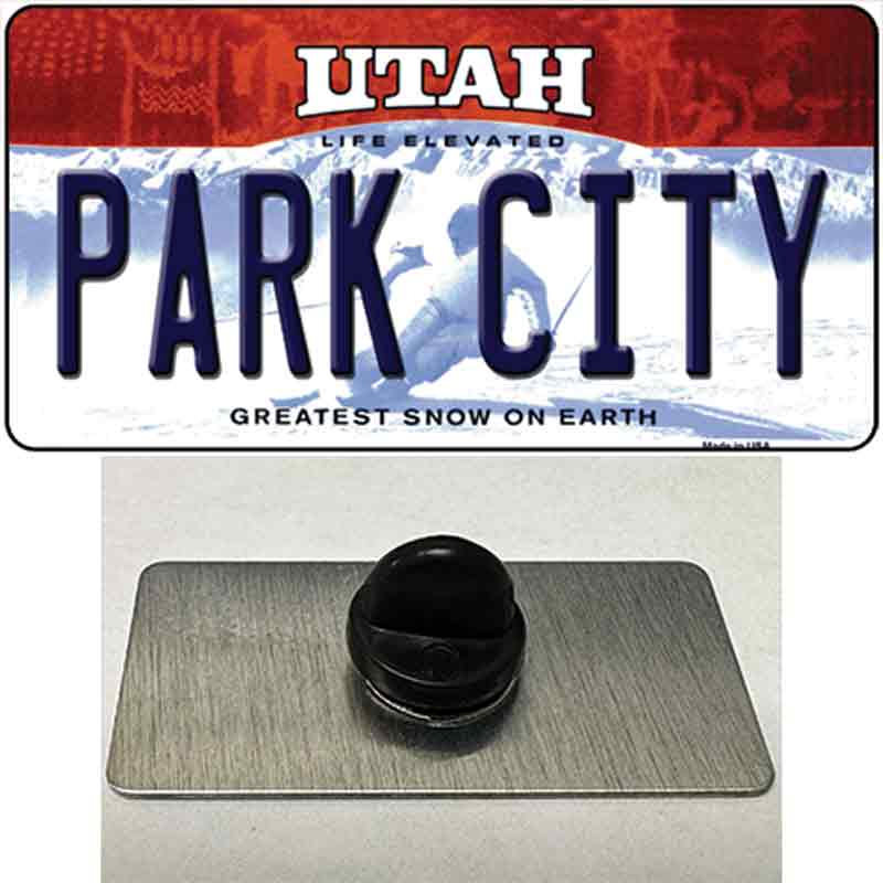 Park City Utah Novelty Metal Hat Pin