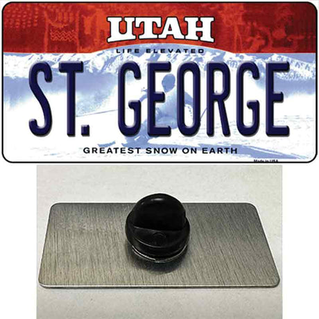 St George Utah Novelty Metal Hat Pin