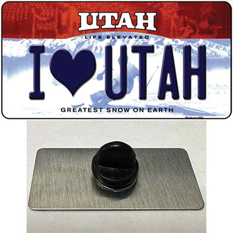 I Love Utah Novelty Metal Hat Pin