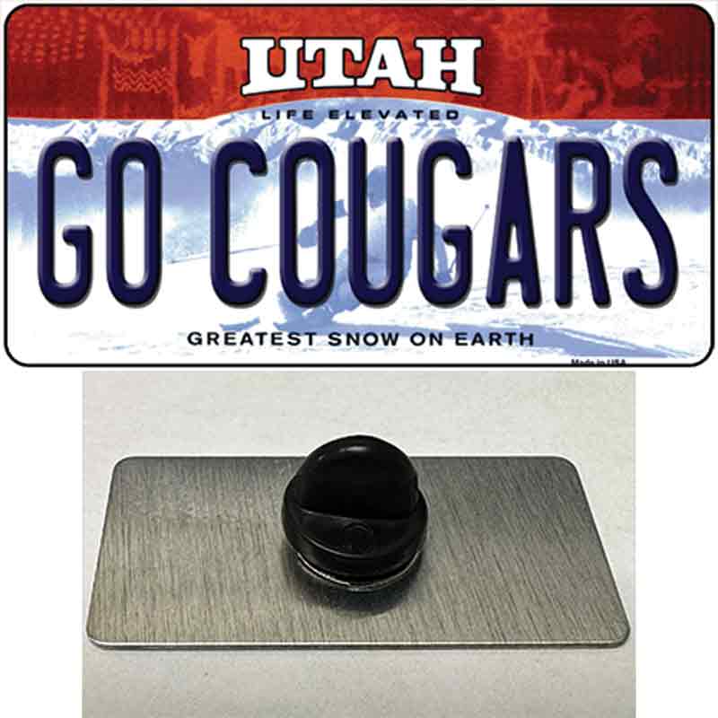 Go Cougars Utah Novelty Metal Hat Pin