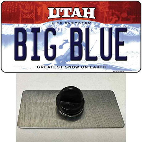 Big Blue Utah Novelty Metal Hat Pin