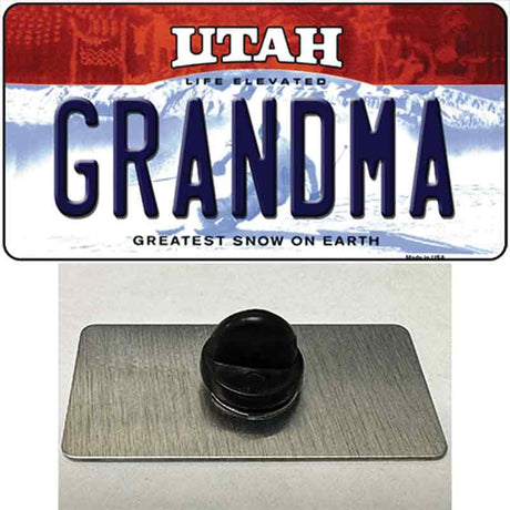 Grandma Utah Novelty Metal Hat Pin