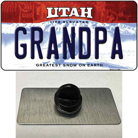 Grandpa Utah Novelty Metal Hat Pin