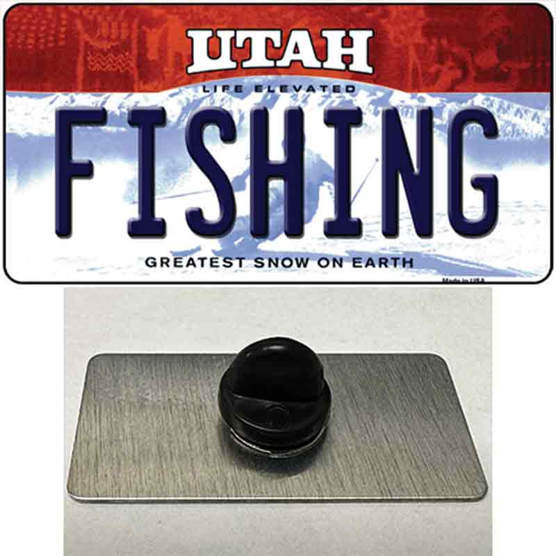 Fishing Utah Novelty Metal Hat Pin