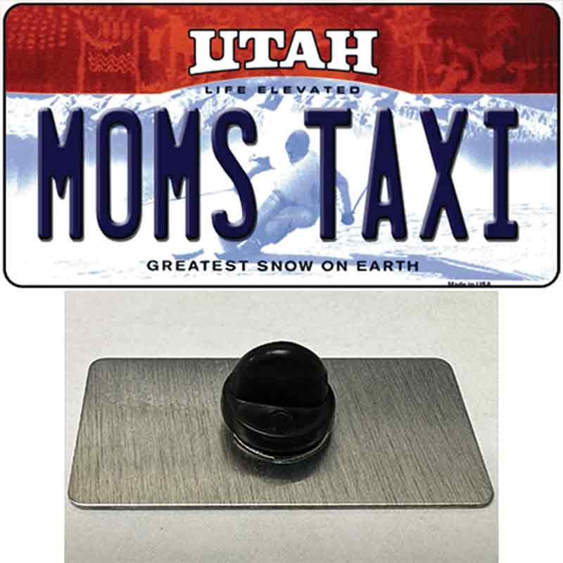 Moms Taxi Utah Novelty Metal Hat Pin