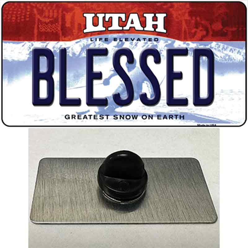 Blessed Utah Novelty Metal Hat Pin