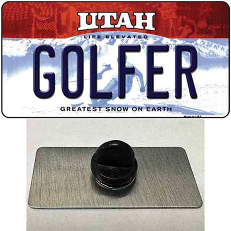 Golfer Utah Novelty Metal Hat Pin