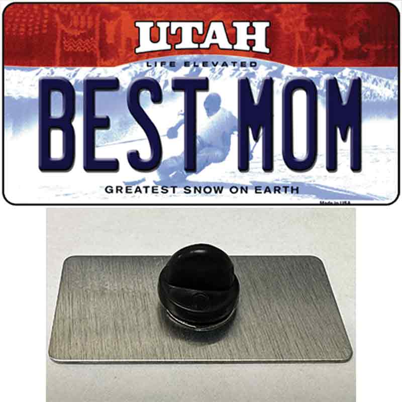 Best Mom Utah Novelty Metal Hat Pin