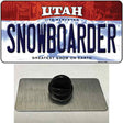 Snowboarder Utah Novelty Metal Hat Pin