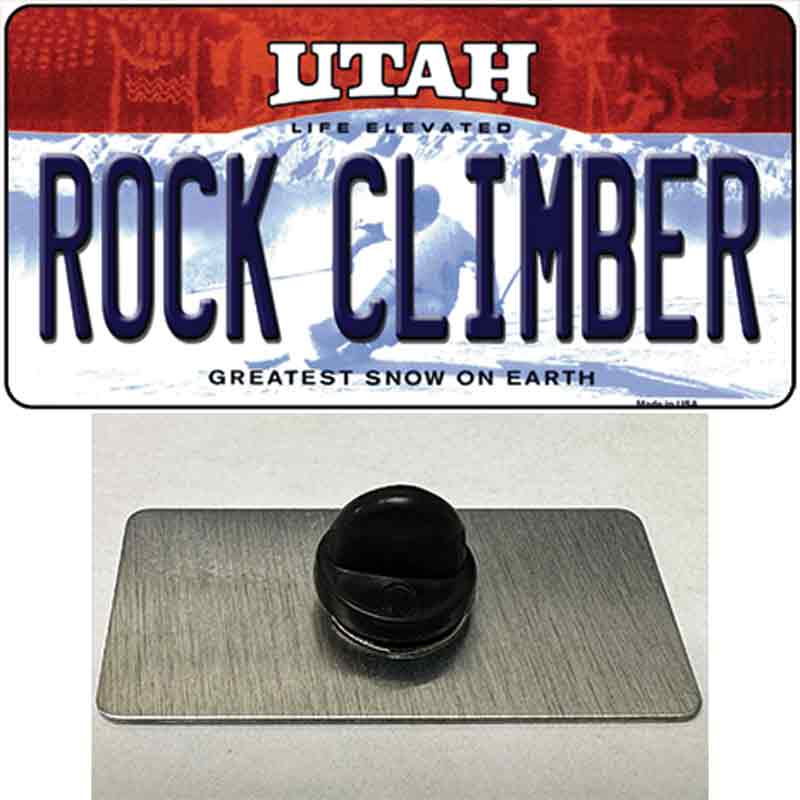 Rock Climber Utah Novelty Metal Hat Pin