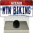 Mtn Biking Utah Novelty Metal Hat Pin