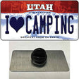 I Love Camping Utah Novelty Metal Hat Pin