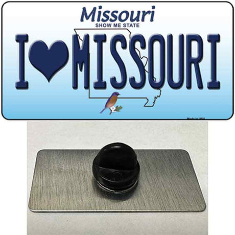 I Love Missouri Novelty Metal Hat Pin