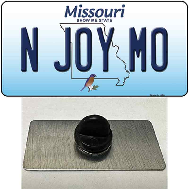 N Joy MO Missouri Novelty Metal Hat Pin