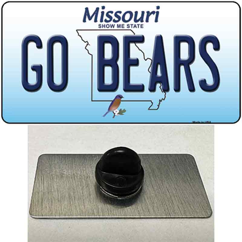 Go Bears Missouri Novelty Metal Hat Pin