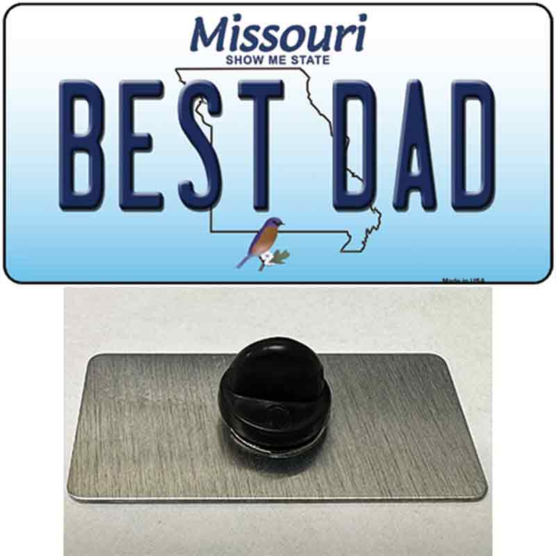 Best Dad Missouri Novelty Metal Hat Pin