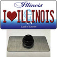 I Love Illinois Novelty Metal Hat Pin