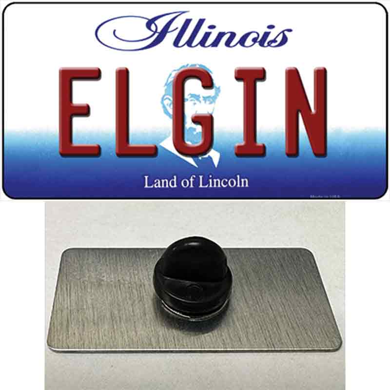 Elgin Illinois Novelty Metal Hat Pin