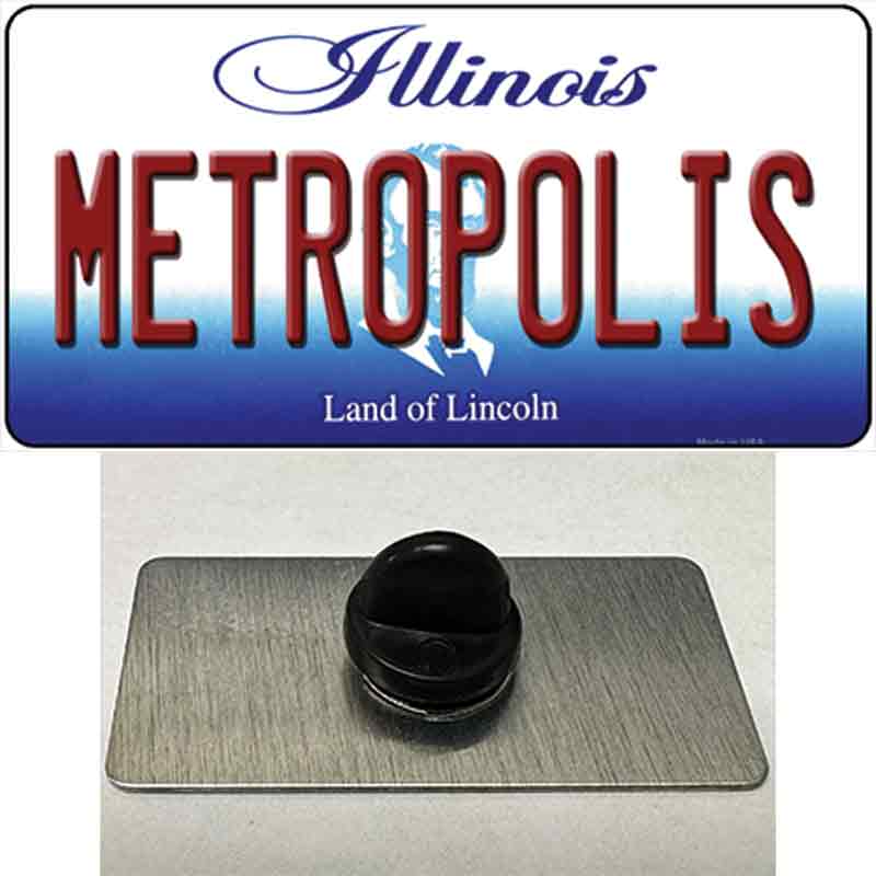 Metropolis Illinois Novelty Metal Hat Pin