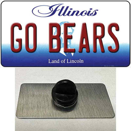 Go Bears Illinois Novelty Metal Hat Pin