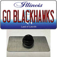 Go Blackhawks Illinois Novelty Metal Hat Pin