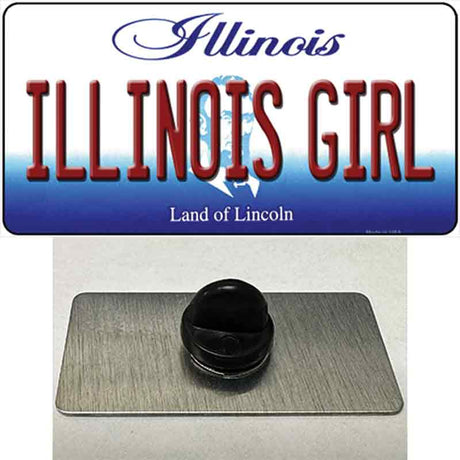 Illinois Girl Illinois Novelty Metal Hat Pin