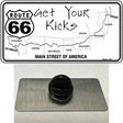 US Route 66 Map Novelty Metal Hat Pin