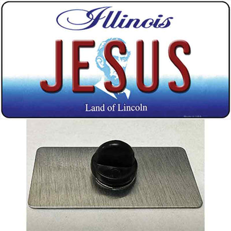 Jesus Illinois Novelty Metal Hat Pin