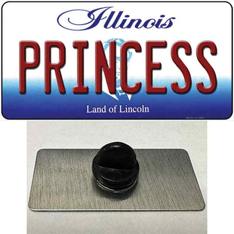 Princess Illinois Novelty Metal Hat Pin