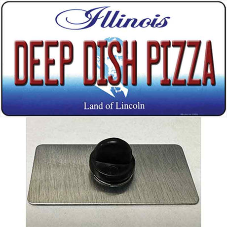 Deep Dish Pizza Illinois Novelty Metal Hat Pin