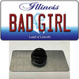 Bad Girl Illinois Novelty Metal Hat Pin