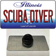 Scuba Diver Illinois Novelty Metal Hat Pin