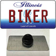 Biker Illinois Novelty Metal Hat Pin