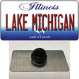 Lake Michigan Illinois Novelty Metal Hat Pin