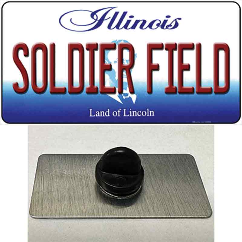 Soldier Field Illinois Novelty Metal Hat Pin