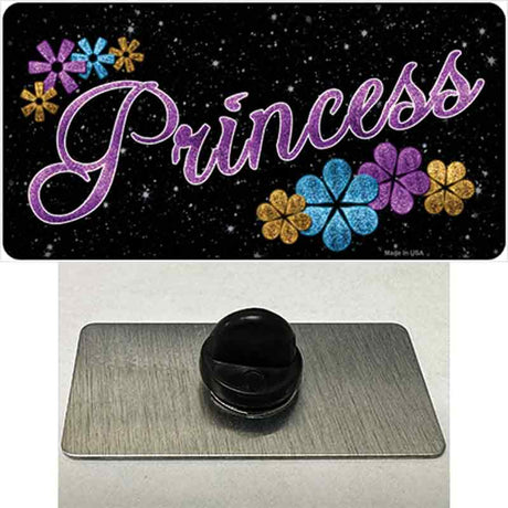 Princess Glitter Novelty Metal Hat Pin