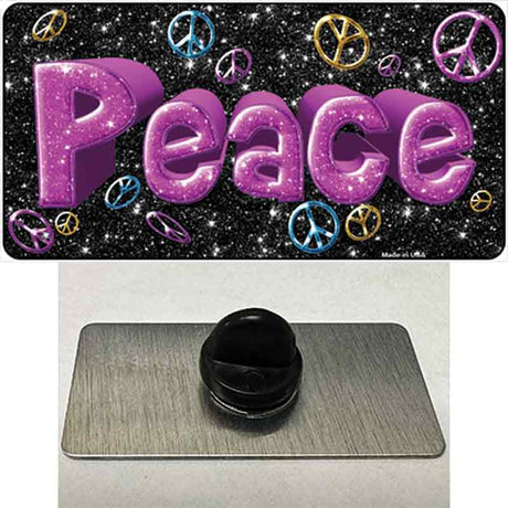 Peace Novelty Metal Hat Pin