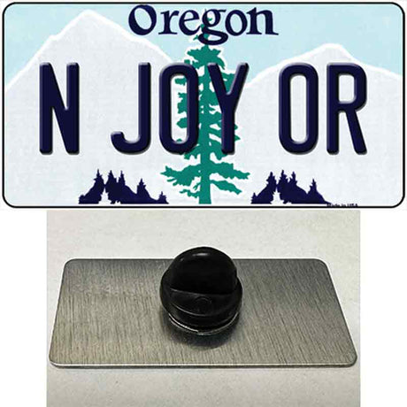 N Joy OR Oregon Novelty Metal Hat Pin