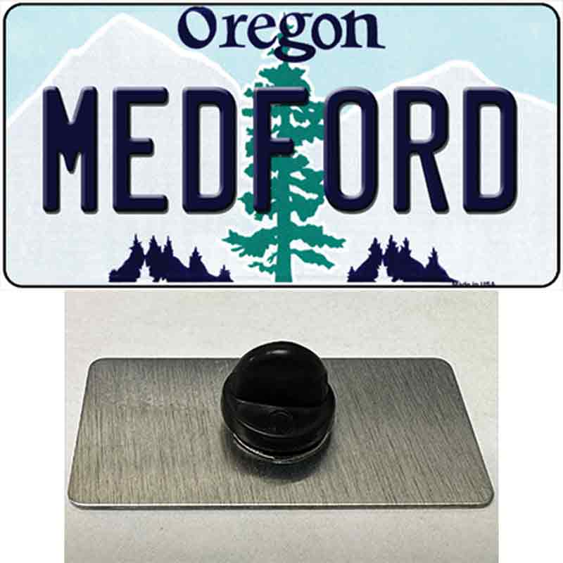 Medford Oregon Novelty Metal Hat Pin