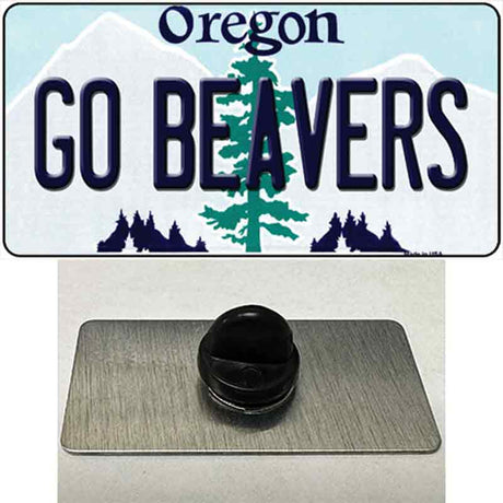 Go Beavers Oregon Novelty Metal Hat Pin