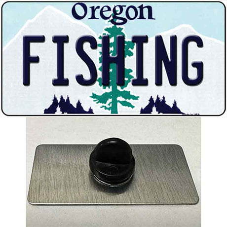 Fishing Oregon Novelty Metal Hat Pin