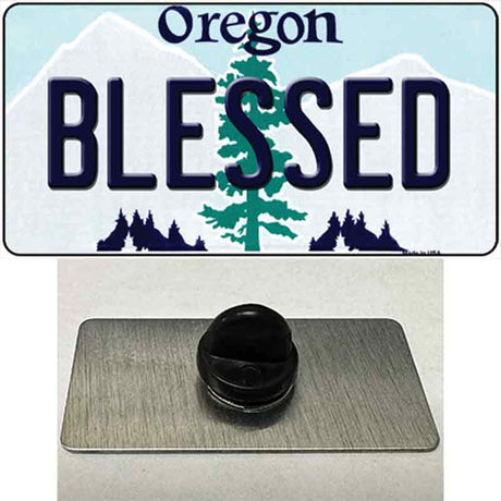 Blessed Oregon Novelty Metal Hat Pin