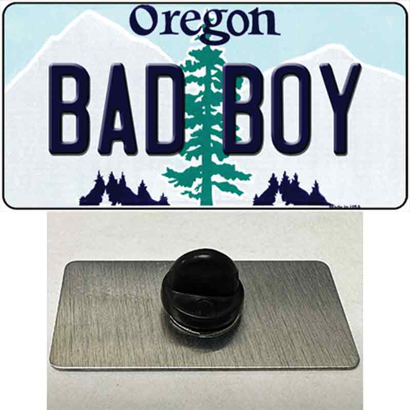 Bad Boy Oregon Novelty Metal Hat Pin