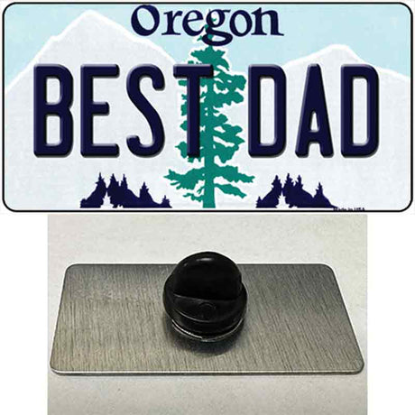 Best Dad Oregon Novelty Metal Hat Pin