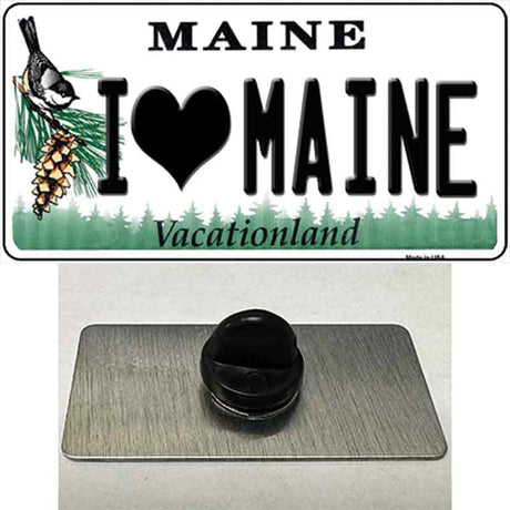 I Love Maine Novelty Metal Hat Pin