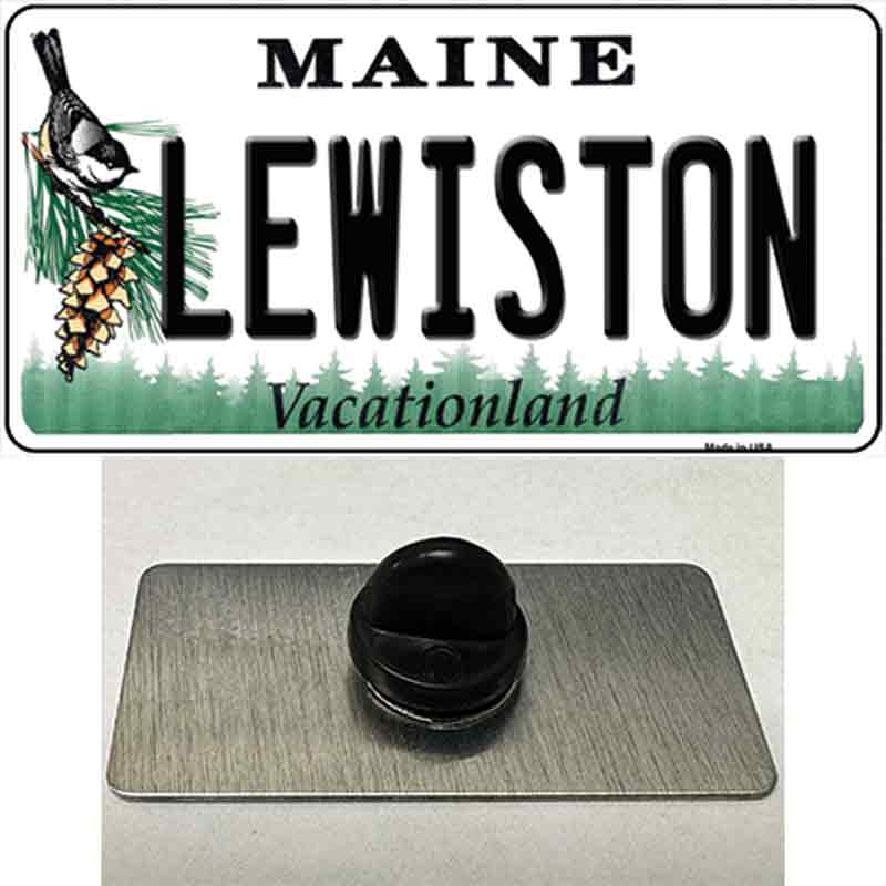 Lewiston Maine Novelty Metal Hat Pin