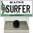 Surfer Maine Novelty Metal Hat Pin