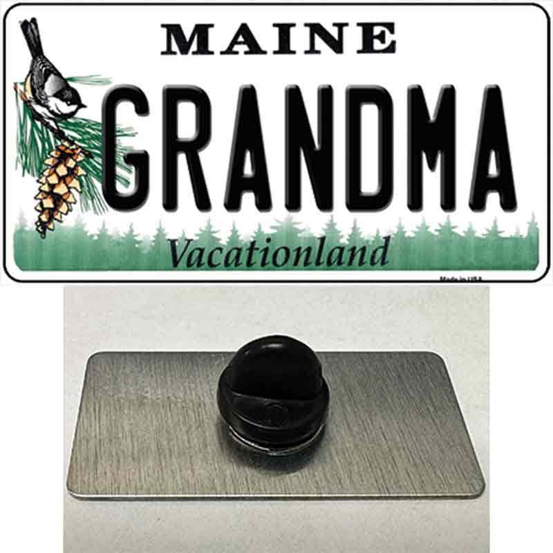 Grandma Maine Novelty Metal Hat Pin