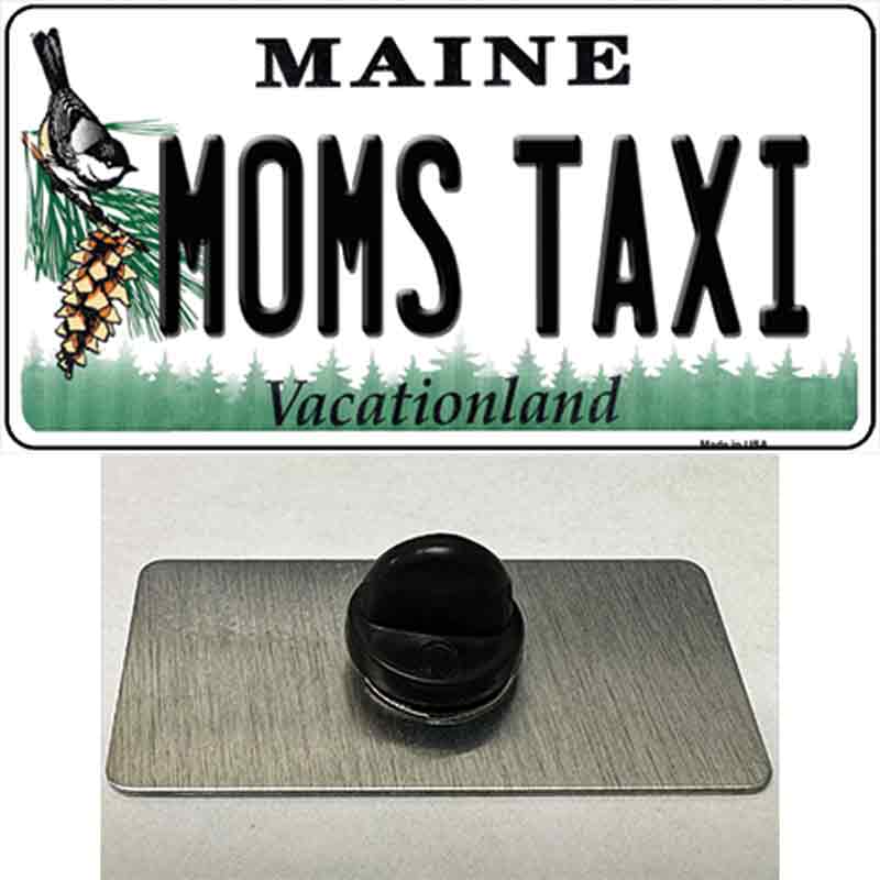 Moms Taxi Maine Novelty Metal Hat Pin